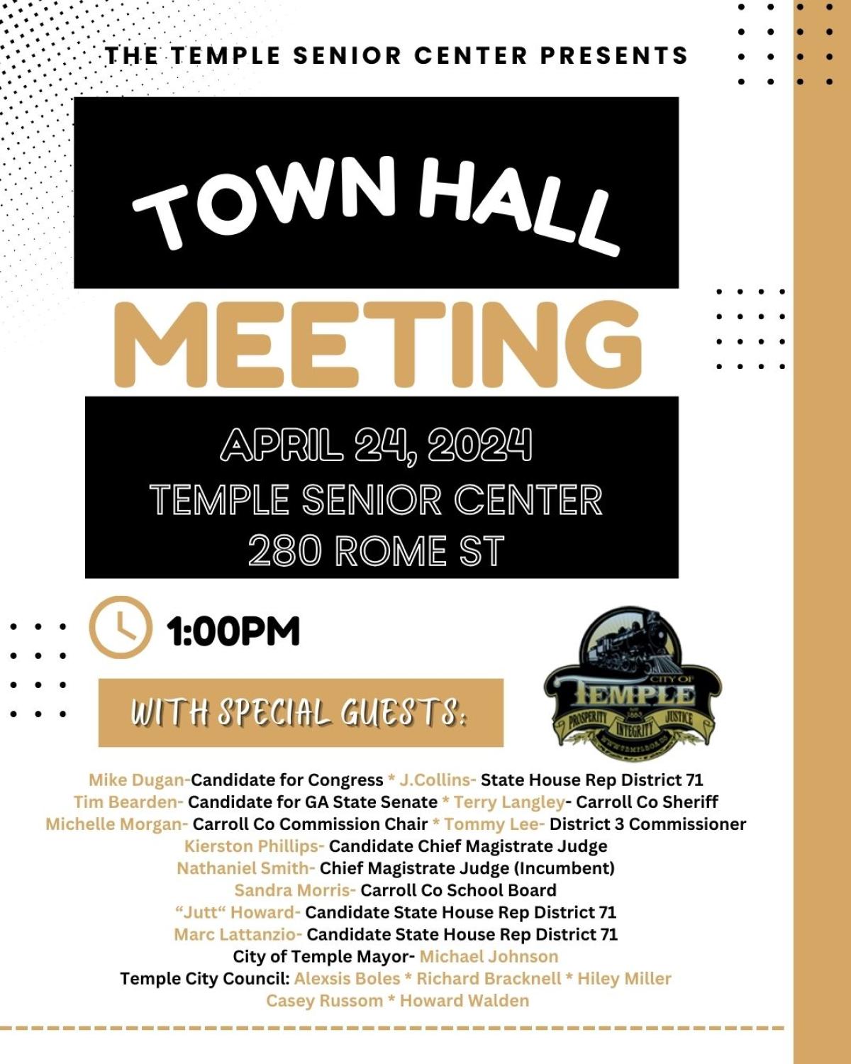 Town Hall Meeting Flyer