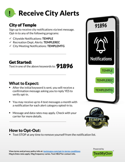 Temple Alerts