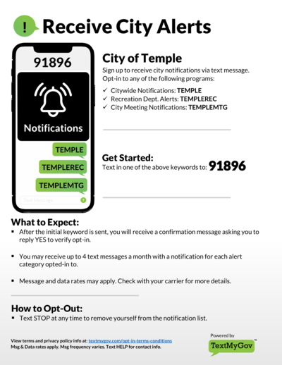 Temple Alerts