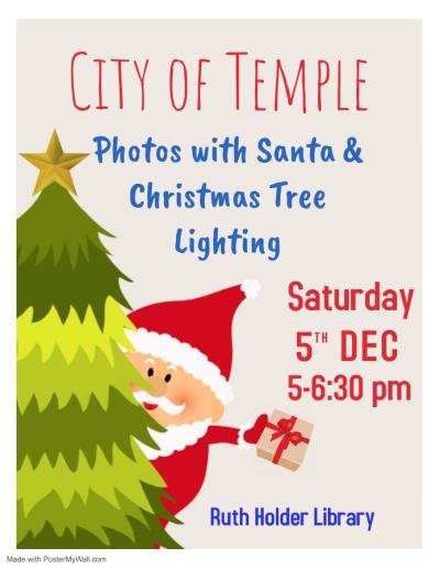 2020 Christmas Tree Lighting and Photos with Santa