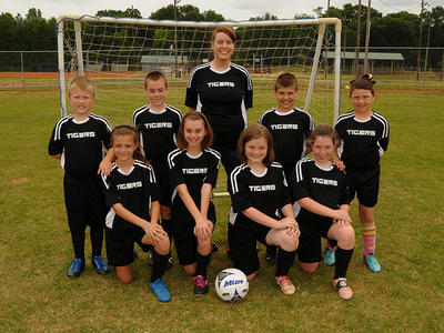 Black jersey soccer team