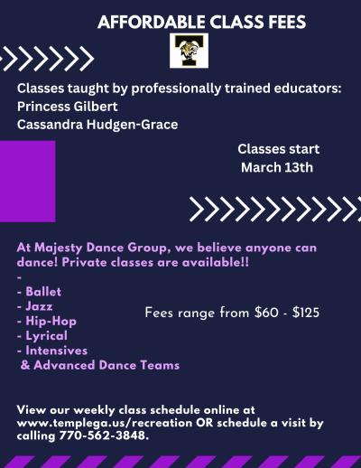 Majesty Dance Group Class Information