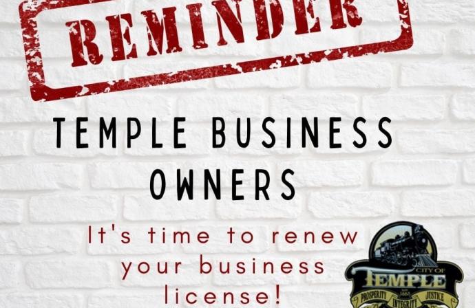 Business License Renewal Reminder